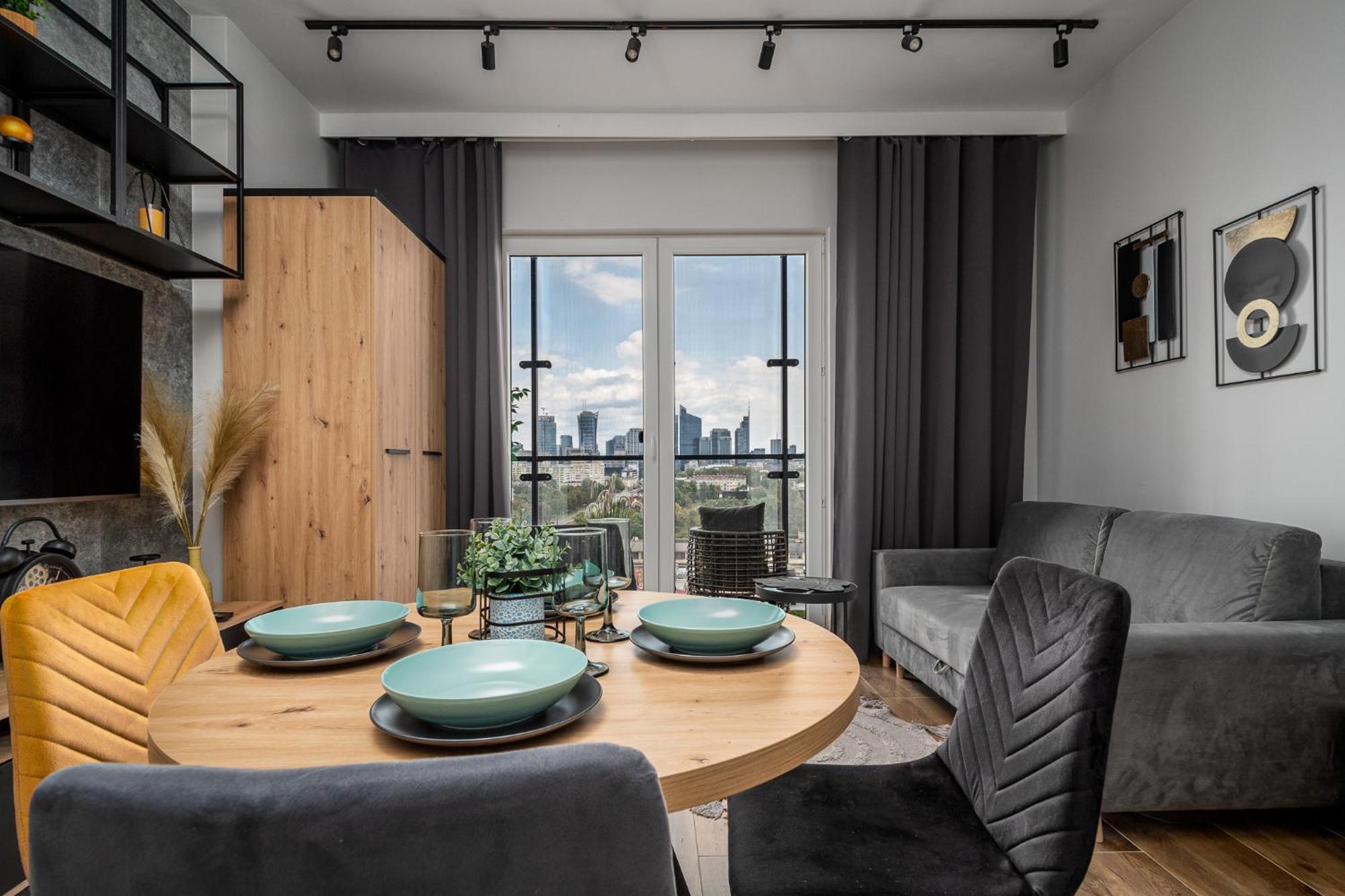 ורשה Wola Tower Deluxe Separate Bedroom With Free Garage - By Perfect Apart מראה חיצוני תמונה